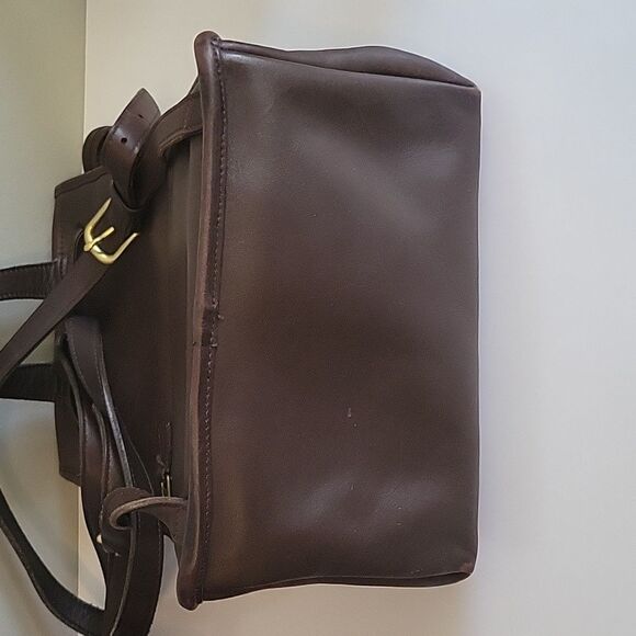 Coach 9791 Vintage Brown Leather Daypack Backpack Flaw - Picture 8 of 17
